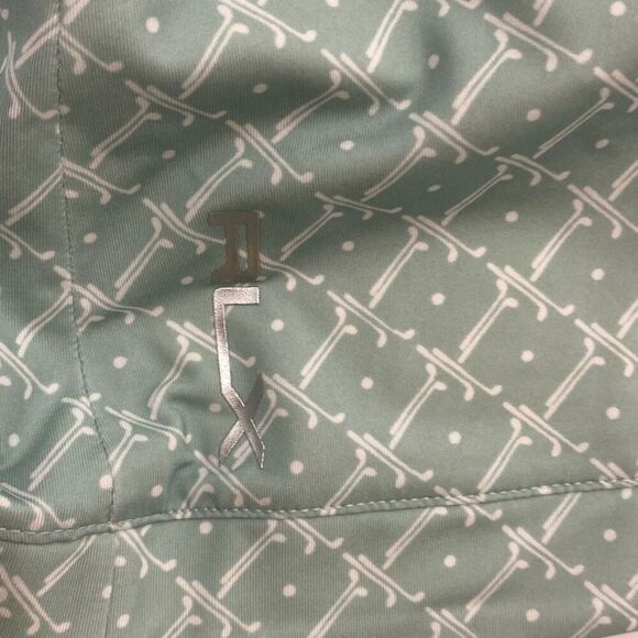 RLX Ralph Lauren Women's Green White Air Flow Printed Stretch Skort Size Medium - Picture 9 of 11